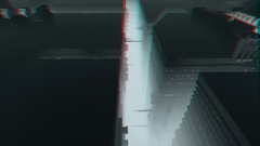 3d building monochrome cityscape anaglyph 3D digital art