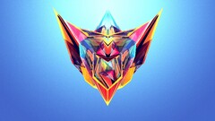 abstract artwork colorful justin maller Facets gradient 3d cgi