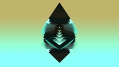 abstract justin maller Facets gradient digital art 3D Abstract