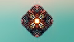 abstract justin maller Facets gradient digital art 3D Abstract