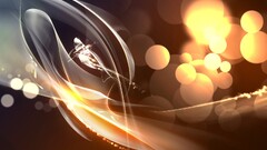 abstract warm colors circle colorful smoke digital art