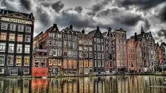 Amsterdam hdr Europe Netherlands old building canal overcast