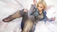 Android 18 Dragon Ball Z anime girls Anime Dragon Ball big boobs