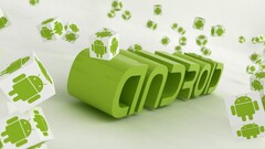 Android (operating system) logo digital art 3d Green