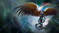 angel Kayle (League of Legends) PC gaming fantasy girl