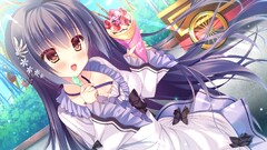 Anime anime girls Hakoniwa Logic Kidou Shizuku cleavage