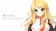 Anime anime girls Kizuna Yumeno Culture Japan blonde long hair