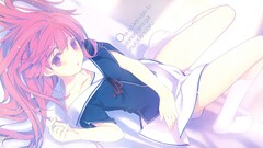 Anime anime girls school uniform Fuyuumi Ai pink hair