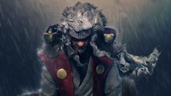 Anime anime men rain fantasy art Naruto Shippuuden jiraiya