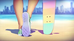 Anime ENM feet Converse skateboard beach Skateboarding Shoes