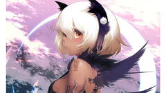 anime girls Anime blonde wings Rogia