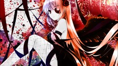 anime girls Anime eyepatches long hair