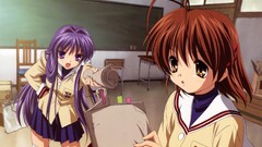 anime girls Anime fujibayashi kyou nagisa furukawa Clannad