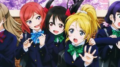 anime girls Anime Love Live! Ayase Eri Hoshizora Rin Sonoda Umi