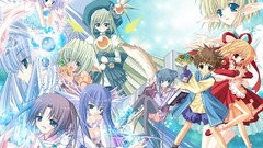 anime girls Anime moldavite cyan