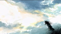 anime girls Anime sky clouds Kyouichi