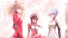 anime girls ayanami rei Makinami Mari neon genesis evangelion