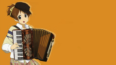 anime girls k - on hirasawa ui accordions