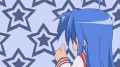 anime girls lucky star izumi konata blue hair Stars Anime
