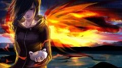 anime girls Tokyo Ghoul Kirishima Touka