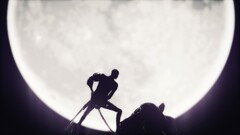 Anime Killer is Dead silhouette moon night