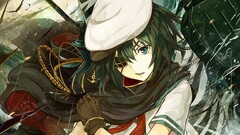 Anime Kiso (KanColle) kantai collection anime girls eyepatches