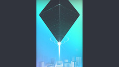 Anime Ogre blue motorcycle 1980s neon genesis evangelion cyan