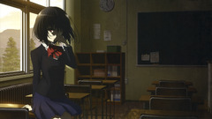 Another misaki mei school uniform classroom anime girls Anime