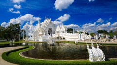 architecture Wat Rong Khun temple Thailand
