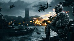 Army Helicopters boat Battlefield 4 battlefield War video games