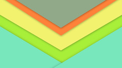 artwork abstract lined Green yellow orange cyan