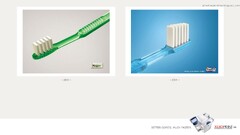 artwork commercial toothbrush