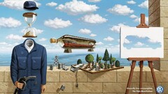 artwork commercial Volkswagen Volkswagen Polo Car abstract chess