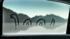 artwork Loch Ness monster window Car nessy humor