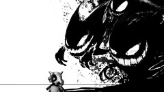 artwork monochrome Pokémon cubone