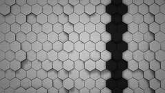 artwork shadow lines black white simple hexagon honeycombs