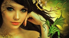 artwork Women face Melissa Clarke model fantasy art