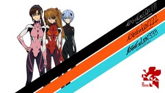 asuka langley soryu ayanami rei Makinami Mari anime girls