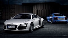 audi r8 Audi Car blue cars silver cars vehicle front angle view