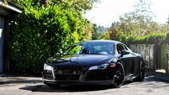 Audi R8 Car vehicle black cars Audi R8 Type 42 audi r8