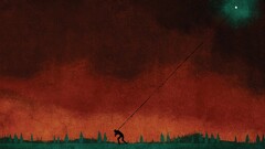 august burns red Metal Music artwork abstract sunset moon sky