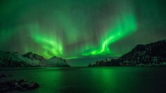 aurorae nature sky Norway