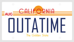 Back to the Future Movies michael j fox licence plates