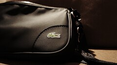 bag logo black lacoste