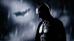 Batman bat-signal rain MessenjahMatt Movies The Dark Knight