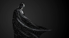 Batman text monochrome artwork dc comics quote