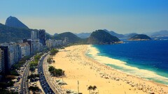 beach City cityscape building Brazil Rio de Janeiro Copacabana