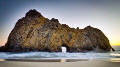 beach sand coast rock nature Pfeiffer Beach California