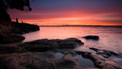 beach sunlight sky water nature fishing rod