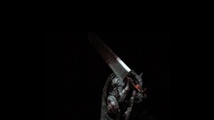 berserk Guts Anime Kentaro Miura Minimalism Simple Background
